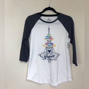 NWT Disney Disneyworld Epcot World Showcase France Baseball T size M